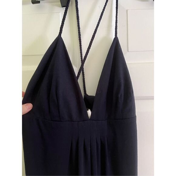 NWT Julie Brown NY Navy Sequin Rainbow Pride Long Knit Dress L - Picture 9 of 9